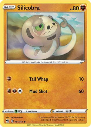 Silicobra 081/163  SWSH05 Battle Styles - Common