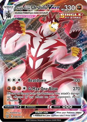 Single Strike Urshifu VMAX 086/163  - Holofoil SWSH05 Battle Styles - Ultra Rare