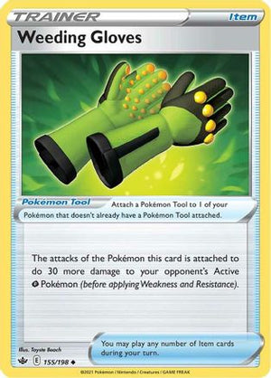 Weeding Gloves 155/198  SWSH06 Chilling Reign - Uncommon