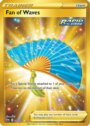 Fan of Waves (Secret) 226/198  - Holofoil SWSH06 Chilling Reign - Secret Rare