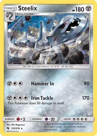 Steelix (Cosmos Holo) 125/214  - Holofoil Blister Exclusives - Promo