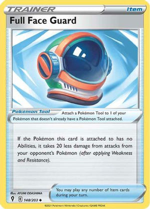 Full Face Guard 148/203  - Reverse Holofoil SWSH07 Evolving Skies - Uncommon