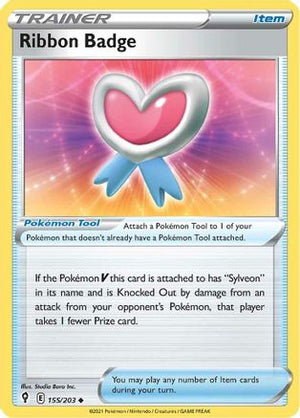 Ribbon Badge 155/203  SWSH07 Evolving Skies - Uncommon