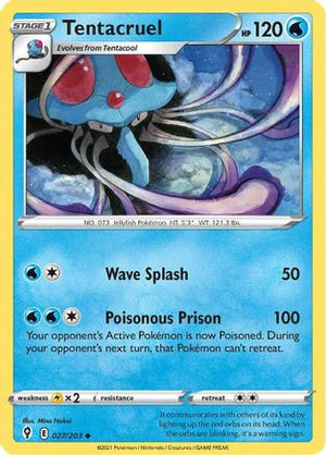 Tentacruel 027/203  SWSH07 Evolving Skies - Uncommon
