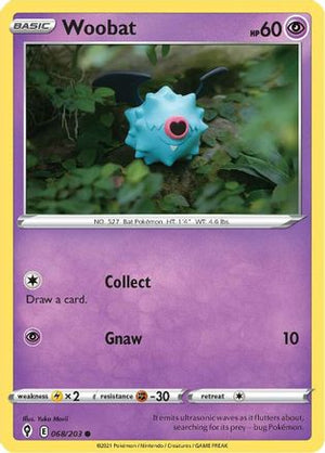 Woobat 068/203  SWSH07 Evolving Skies - Common