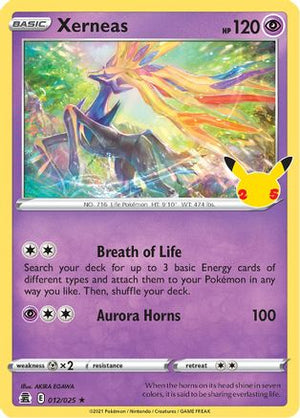 Xerneas 012/025  - Holofoil Celebrations - Holo Rare