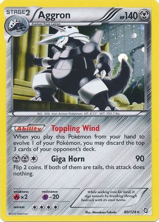 Aggron (Cosmos Holo) 080/124  - Holofoil Blister Exclusives - Promo