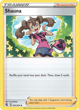 Shauna 240/264  - Reverse Holofoil SWSH08 Fusion Strike - Uncommon
