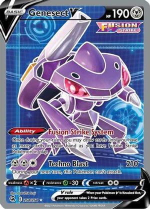 Genesect V (Full Art) 254/264  - Holofoil SWSH08 Fusion Strike - Ultra Rare