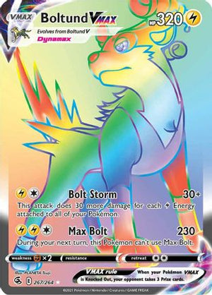 Boltund VMAX (Secret) 267/264  - Holofoil SWSH08 Fusion Strike - Secret Rare
