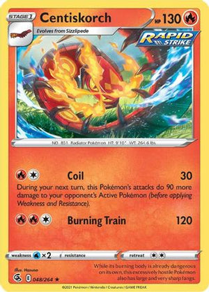 Centiskorch (48) (48) 048/264  SWSH08 Fusion Strike - Rare