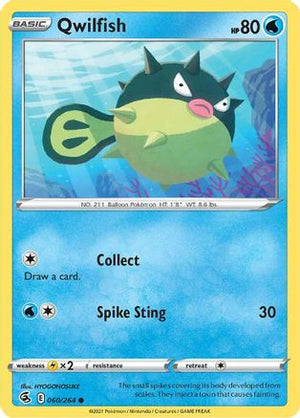 Qwilfish 060/264  SWSH08 Fusion Strike - Common