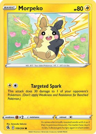 Morpeko (109) (109) 109/264  - Reverse Holofoil SWSH08 Fusion Strike - Common