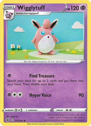 Wigglytuff 111/264  SWSH08 Fusion Strike - Uncommon