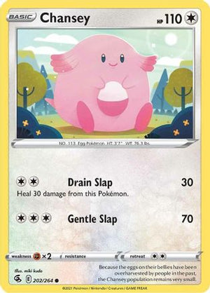 Chansey 202/264  - Reverse Holofoil SWSH08 Fusion Strike - Common