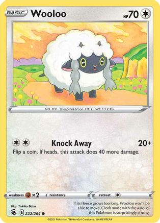 Wooloo (222) (222) 222/264  SWSH08 Fusion Strike - Common
