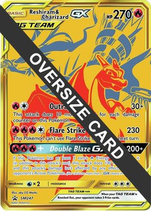 Reshiram & Charizard GX SM247  - Holofoil Jumbo Cards - Promo