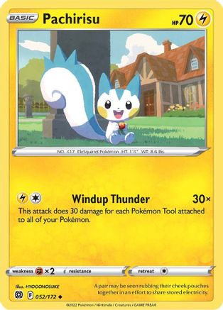 Pachirisu 052/172  SWSH09 Brilliant Stars - Uncommon