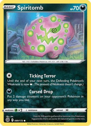 Spiritomb 089/172  SWSH09 Brilliant Stars - Common