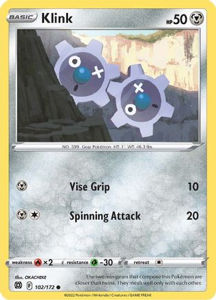 Klink 102/172  SWSH09 Brilliant Stars - Common
