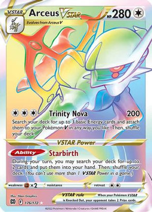 Arceus VSTAR (Secret) (176) (Secret)  176/172  - Holofoil SWSH09 Brilliant Stars - Secret Rare