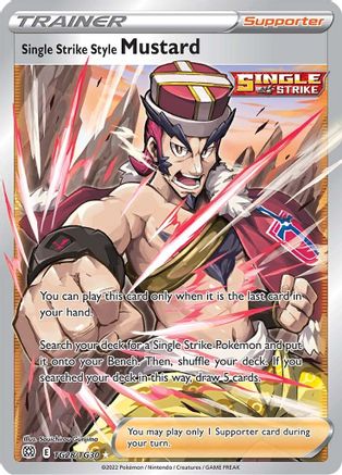 Single Strike Style Mustard TG28/TG30  - Holofoil SWSH09 Brilliant Stars Trainer Gallery - Ultra Rare