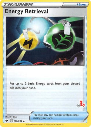 Energy Retrieval (#25 Cinderace Stamped) 160/202  Battle Academy 2022 - Promo