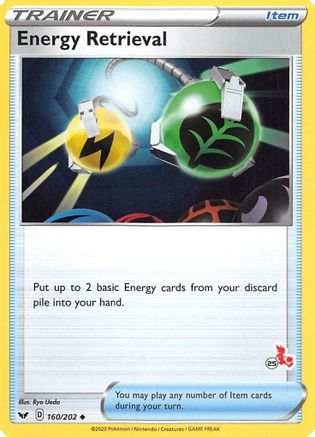 Energy Retrieval (#25 Cinderace Stamped) 160/202  Battle Academy 2022 - Promo