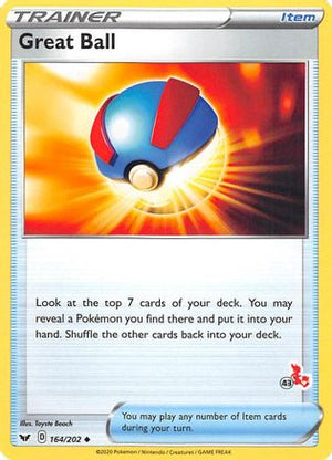 Great Ball (#43 Cinderace Stamped) 164/202  Battle Academy 2022 - Promo