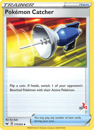 Pokemon Catcher (#49 Cinderace Stamped) 175/202  Battle Academy 2022 - Promo