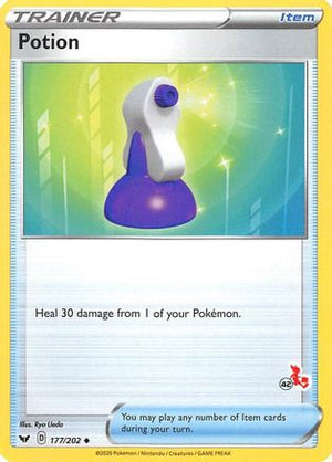 Potion (#42 Cinderace Stamped) 177/202  Battle Academy 2022 - Promo