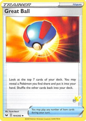 Great Ball (#57 Pikachu Stamped) 164/202  Battle Academy 2022 - Promo