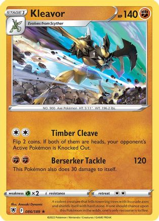 Kleavor (86) (86) 086/189  - Reverse Holofoil SWSH10 Astral Radiance - Holo Rare