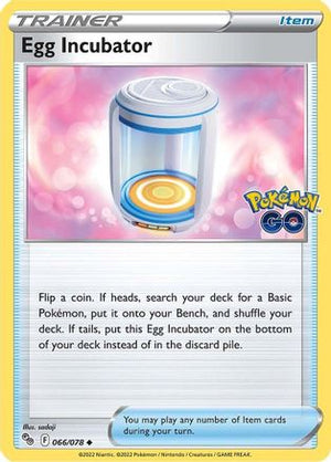 Egg Incubator 066/078  Pokemon GO - Uncommon