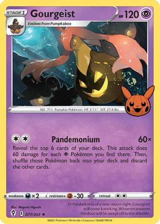 Gourgeist 077/203  - Holofoil Trick or Trade BOOster Bundle - Promo