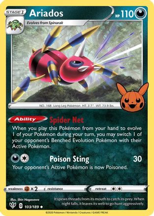 Ariados 103/189  Trick or Trade BOOster Bundle - Promo