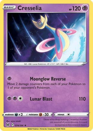 Cresselia 074/196  - Reverse Holofoil SWSH11 Lost Origin - Holo Rare