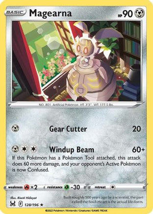 Magearna 128/196  - Reverse Holofoil SWSH11 Lost Origin - Rare