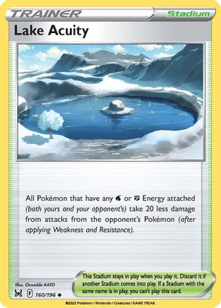 Lake Acuity 160/196  SWSH11 Lost Origin - Uncommon