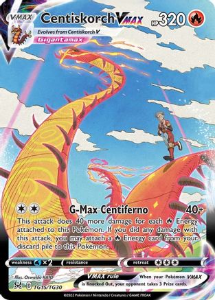 Centiskorch VMAX TG15/TG30  - Holofoil SWSH11 Lost Origin Trainer Gallery - Ultra Rare