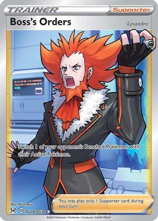 Boss's Orders TG24/TG30  - Holofoil SWSH11 Lost Origin Trainer Gallery - Ultra Rare