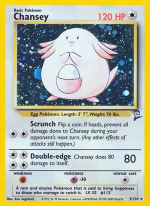 Chansey 003/130  - Holofoil Base Set 2 - Holo Rare