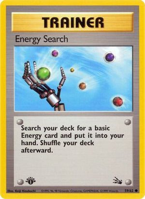 Energy Search 59/62  - 1st Edition Fossil - Common