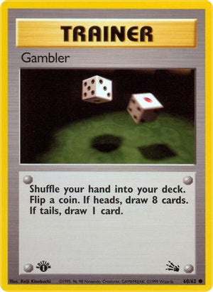 Gambler 60/62  - 1st Edition Fossil - Common