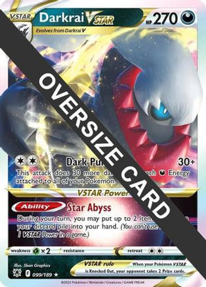Darkrai VSTAR 099/189  - Holofoil Jumbo Cards - Promo
