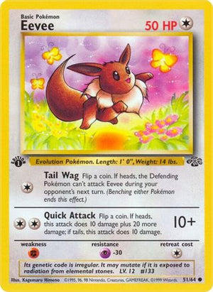 Eevee 051/64  - 1st Edition Jungle - Common