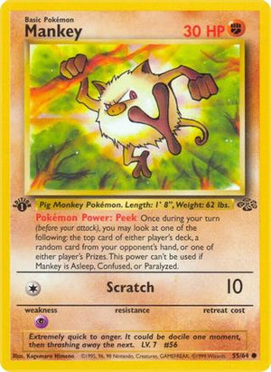 Mankey 55/64  - 1st Edition Jungle - Common