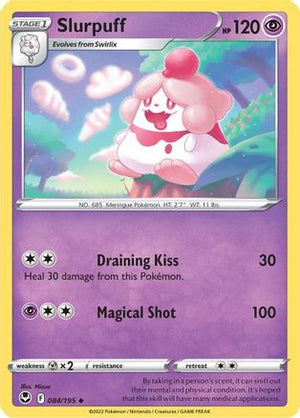 Slurpuff 084/195  - Reverse Holofoil SWSH12 Silver Tempest - Uncommon