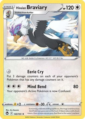 Hisuian Braviary 149/195  SWSH12 Silver Tempest - Rare