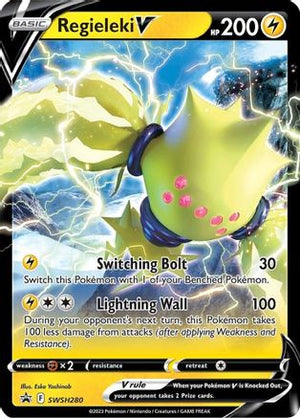 Regieleki V SWSH280  - Holofoil SWSH Sword & Shield Promo Cards - Promo